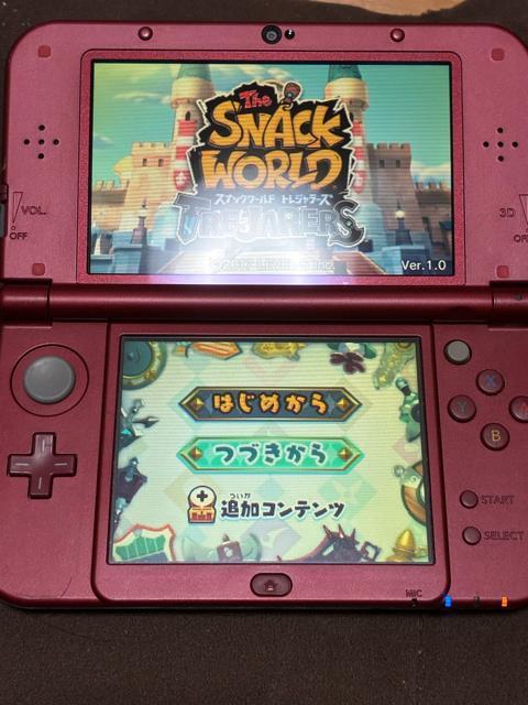 �����n���N���X�J���[3DSLL�œ���m�FOK �X�i�b�N���[���h�@3DS�\�t�g  �� �Q�[���{��/�\�t�g�� 