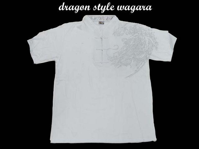 新品 和柄ヤンキ・b系・チカノスタイルシャツD14(L) 白 < 男性ファッション  新品 和柄ヤンキ・b系・チカノスタイルシャツD14(L) 白  < 男性ファッションの