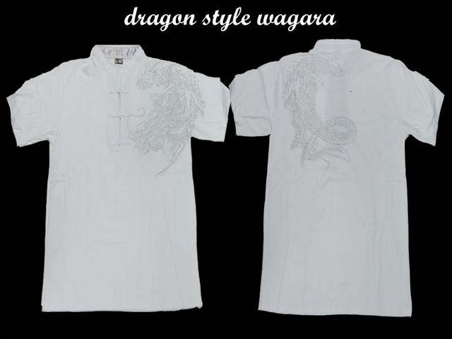 新品 和柄ヤンキ・b系・チカノスタイルシャツD14(L) 白 < 男性ファッション  新品 和柄ヤンキ・b系・チカノスタイルシャツD14(L) 白 < 男性ファッションの