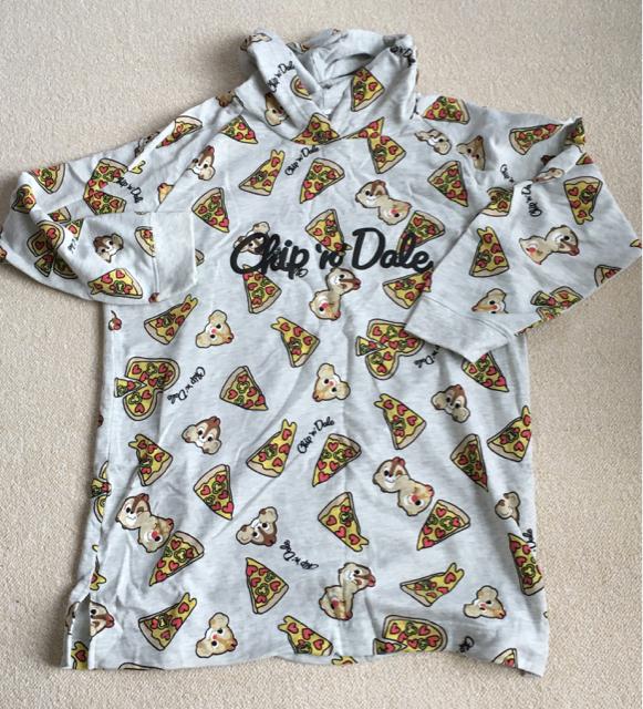 ディズニー・チップ&デールピザ柄パーカープルオーバーLL4L < 女性ファッション ディズニー・チップ&デールピザ柄パーカープルオーバーLL4L < 女性ファッションの