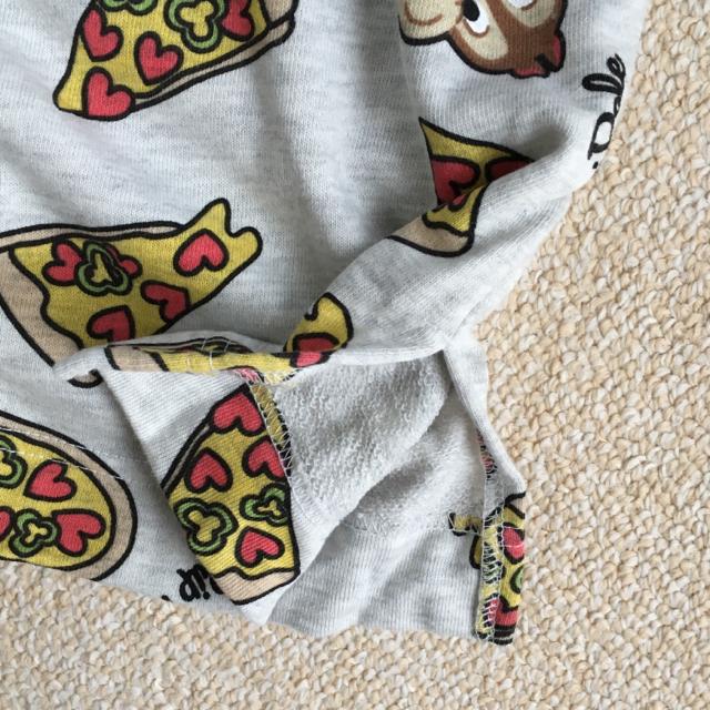 ディズニー・チップ&デールピザ柄パーカープルオーバーLL4L < 女性ファッション ディズニー・チップ&デールピザ柄パーカープルオーバーLL4L < 女性ファッションの