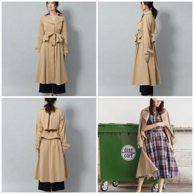 ベージュトレンチコートジャケットスプリングロングコート2way < ブランド  ベージュトレンチコートジャケットスプリングロングコート2way < ブランドの