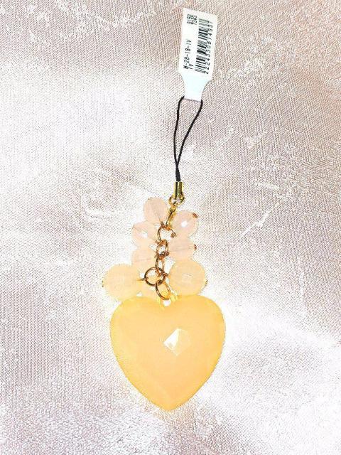 新品 ハート ビーズ 携帯 ストラップ ケータイアクセサリー 白 < 家電/AV  新品 ハート ビーズ 携帯 ストラップ ケータイアクセサリー 白  < 家電/AVの
