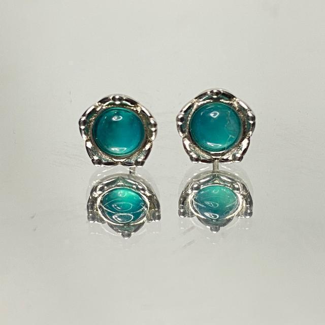 《ピアス》天然石アイスアマゾナイト silver925 ピアス < 女性アクセサリー/時計  《ピアス》天然石アイスアマゾナイト silver925 ピアス  < 女性アクセサリー/時計の