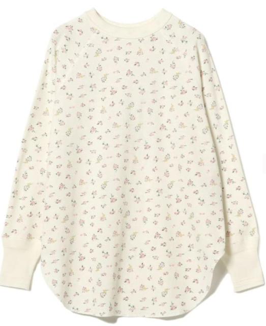 レディース フラワー サーマル ロングスリーブ Tシャツ【OFF WHT】 < 女性ファッション  レディース フラワー サーマル ロングスリーブ Tシャツ【OFF WHT】  < 女性ファッションの