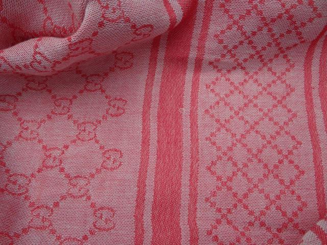 GUCCI グッチ GG柄 コットン ストール レッド<USED>【送料無料】 < ブランド GUCCI グッチ GG柄 コットン ストール レッド<USED>【送料無料】 < ブランドの