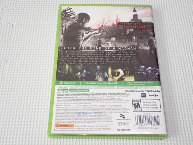xbox360THE EVIL WITHIN CO kĔ  Q[{/\tg 