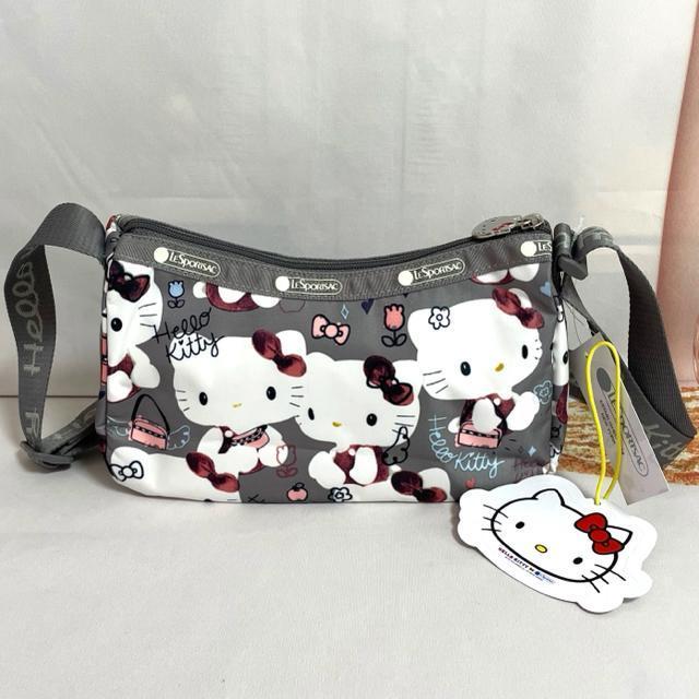 ★新品★LeSportsac レスポートサック ハローキティー グレー ショルダーバッグ ミニショルダー 2780 送料無料 < 女性ファッション  ★新品★LeSportsac レスポートサック ハローキティー グレー ショルダーバッグ ミニショルダー 2780 送料無料 < 女性ファッションの