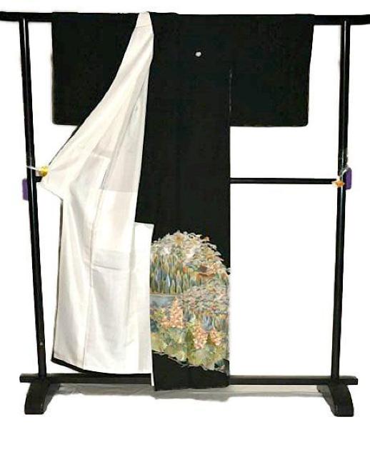 【最高峰】【未使用品】作家物 蘇州・汕頭シシュウ; 金糸 飛鶴風景花文 比翼 黒留袖 身丈156cm 裄丈63.5cm T3535 < 女性ファッション  【最高峰】【未使用品】作家物 蘇州・汕頭シシュウ; 金糸 飛鶴風景花文 比翼 黒留袖 身丈156cm 裄丈63.5cm T3535 < 女性ファッションの