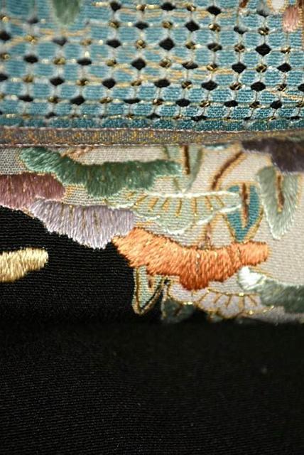 【最高峰】【未使用品】作家物 蘇州・汕頭シシュウ; 金糸 飛鶴風景花文 比翼 黒留袖 身丈156cm 裄丈63.5cm T3535 < 女性ファッション  【最高峰】【未使用品】作家物 蘇州・汕頭シシュウ; 金糸 飛鶴風景花文 比翼 黒留袖 身丈156cm 裄丈63.5cm T3535 < 女性ファッションの