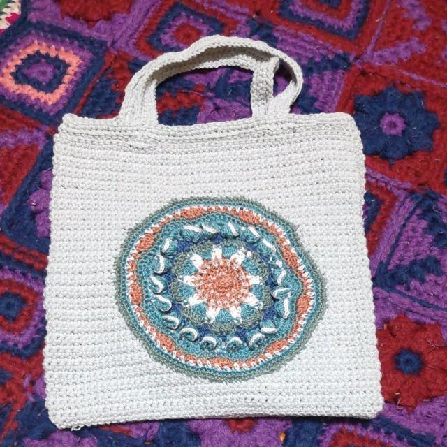 手編みの手提げバック < ペット/手芸/園芸  手編みの手提げバック < ペット/手芸/園芸の