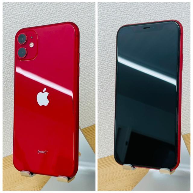 B 100% iPhone 11 64 GB SIMフリー レッド 本体 < 家電/AV  B 100% iPhone 11 64 GB SIMフリー レッド 本体 < 家電/AVの