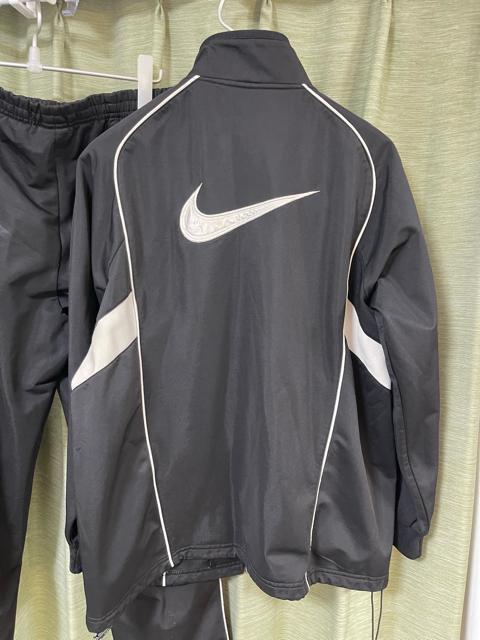 NIKE ナイキ 00s ビッグスウォッシュトラックジャケット  ジャージ セットアップ 上下セット L パンツ ジャケット 黒 < ブランド  NIKE ナイキ 00s ビッグスウォッシュトラックジャケット  ジャージ セットアップ 上下セット L パンツ ジャケット 黒 < ブランドの
