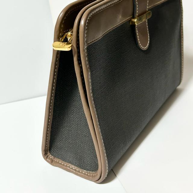 美品 dunhill ダンヒル セカンドバッグ クラッチバッグ PVC レザー < ブランド 美品 dunhill ダンヒル セカンドバッグ クラッチバッグ PVC レザー < ブランドの
