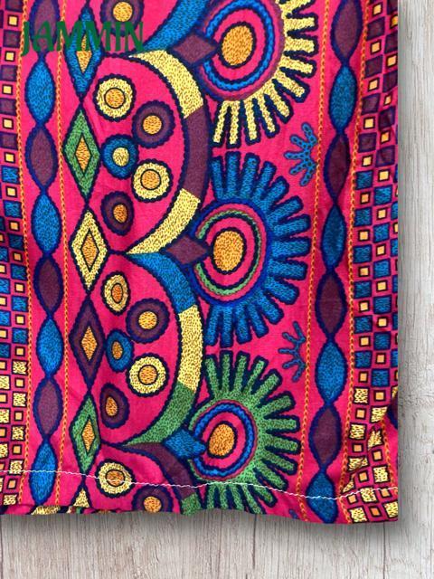 カラフルアジアン柄パンツ ピンク エスニック アジアン ヒッピー サイケ < 女性ファッション カラフルアジアン柄パンツ ピンク エスニック アジアン ヒッピー サイケ < 女性ファッションの