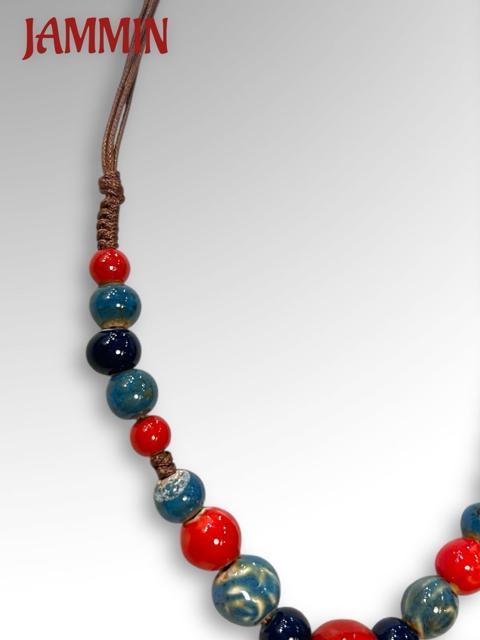 陶器ビーズネックレス ヒッピー エスニック アジアン ネックレス < 女性アクセサリー/時計 陶器ビーズネックレス ヒッピー エスニック アジアン ネックレス < 女性アクセサリー/時計の
