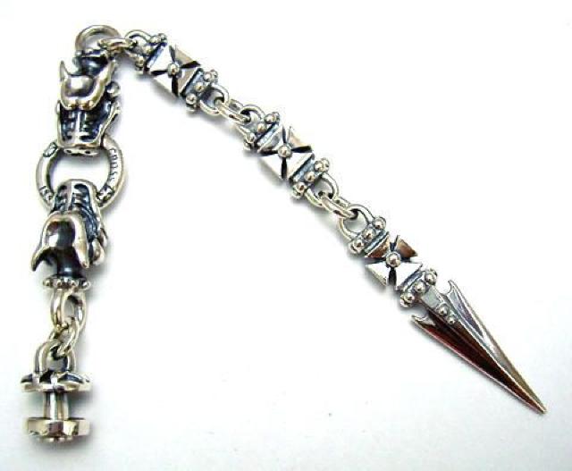 ガーゴイルキュービックウォレットハンガー シルバー925 < 男性アクセサリー/時計  ガーゴイルキュービックウォレットハンガー シルバー925 < 男性アクセサリー/時計の