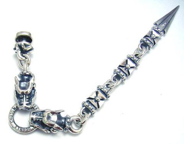 ガーゴイルキュービックウォレットハンガー シルバー925 < 男性アクセサリー/時計  ガーゴイルキュービックウォレットハンガー シルバー925 < 男性アクセサリー/時計の