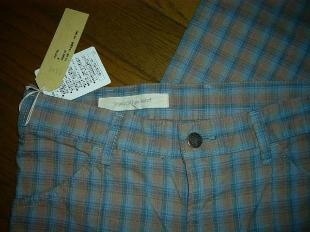 新品インパクティスケリー加工チェックパンツM薄手Inpatchthys < ブランド  新品インパクティスケリー加工チェックパンツM薄手Inpatchthys < ブランドの