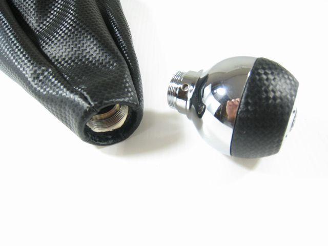 ★ドレスアップ★汎用カーボン調シフトブーツとシフトノブセット < 自動車/バイク ★ドレスアップ★汎用カーボン調シフトブーツとシフトノブセット < 自動車/バイク