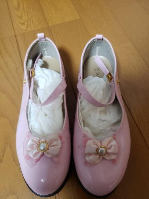 ☆新品同様☆ピンクフォーマル靴☆22p < キッズ/ベビー  ☆新品同様☆ピンクフォーマル靴☆22p  < キッズ/ベビーの