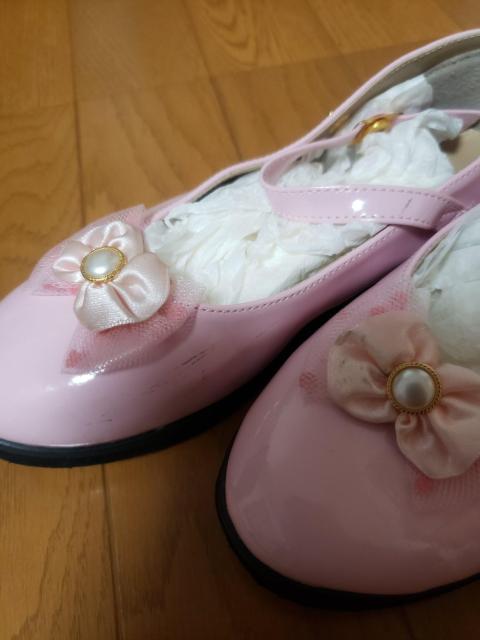 ☆新品同様☆ピンクフォーマル靴☆22p < キッズ/ベビー  ☆新品同様☆ピンクフォーマル靴☆22p < キッズ/ベビーの