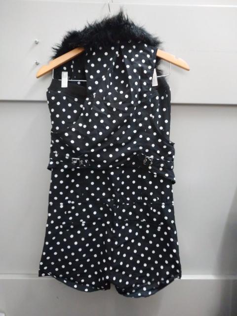 RE  DARK☆2ピースドット柄ベアロンパース < ブランド  RE  DARK☆2ピースドット柄ベアロンパース < ブランドの