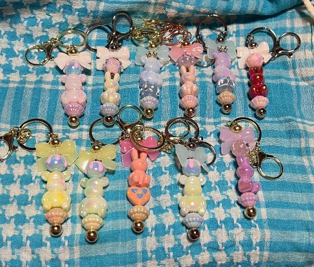 キーホルダー うさぎさん くまさん ペア < 女性ファッション  キーホルダー うさぎさん くまさん ペア < 女性ファッションの