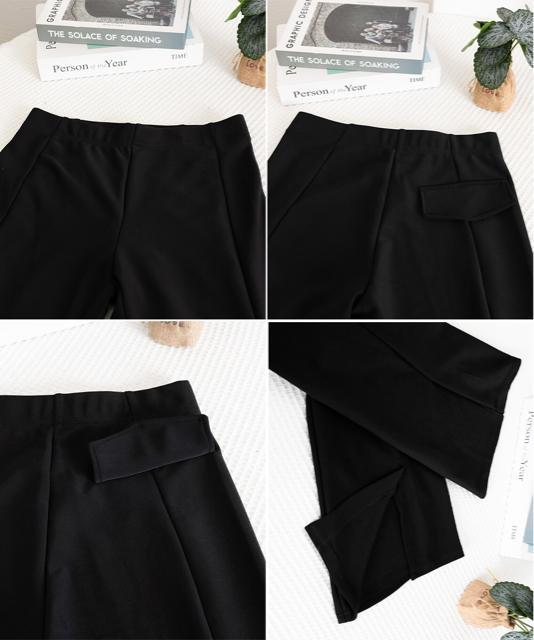 送料無料 新品 フレアスキニーパンツ スリット入りパンツ < 女性ファッション  送料無料 新品 フレアスキニーパンツ スリット入りパンツ < 女性ファッションの