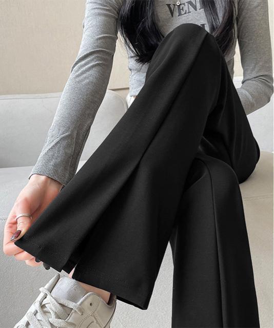 送料無料 新品 フレアスキニーパンツ スリット入りパンツ < 女性ファッション  送料無料 新品 フレアスキニーパンツ スリット入りパンツ < 女性ファッションの