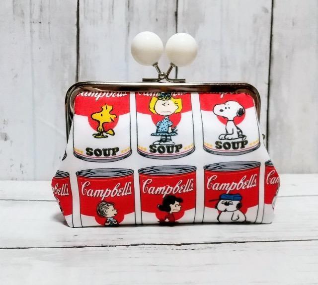 スヌーピー あめ玉 角型がま口 親子がま口 お財布ポーチ < 女性ファッション スヌーピー あめ玉 角型がま口 親子がま口 お財布ポーチ < 女性ファッションの