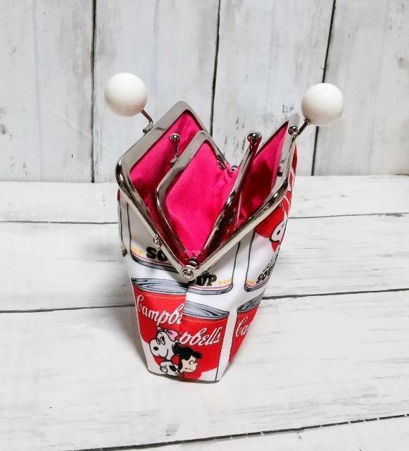 スヌーピー あめ玉 角型がま口 親子がま口 お財布ポーチ < 女性ファッション スヌーピー あめ玉 角型がま口 親子がま口 お財布ポーチ < 女性ファッションの