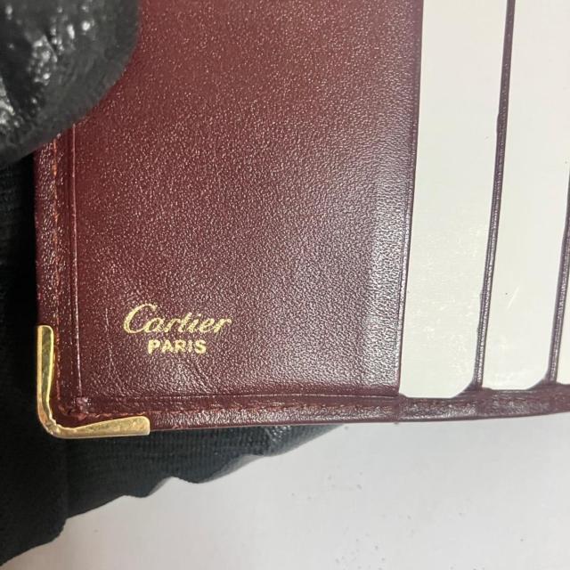 カルティエ 二つ折り財布 CARTIER マスト ドゥ カルティエ ボルドー < ブランド カルティエ 二つ折り財布 CARTIER マスト ドゥ カルティエ ボルドー < ブランドの