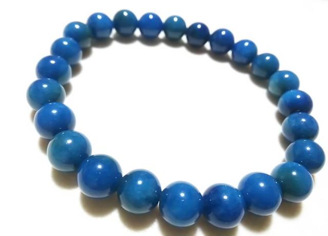 天然石★ブルーアパタイト 8mm ブレス < 女性アクセサリー/時計 天然石★ブルーアパタイト 8mm ブレス < 女性アクセサリー/時計の