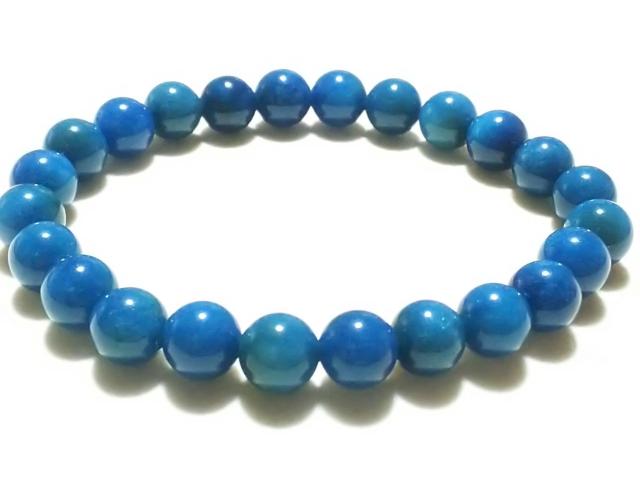 天然石★ブルーアパタイト 8mm ブレス < 女性アクセサリー/時計 天然石★ブルーアパタイト 8mm ブレス < 女性アクセサリー/時計の