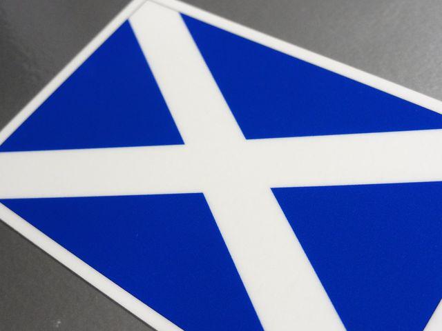 ■スコットランド国旗ステッカー2枚■光沢シール☆イギリス < 自動車/バイク ■スコットランド国旗ステッカー2枚■光沢シール☆イギリス < 自動車/バイク
