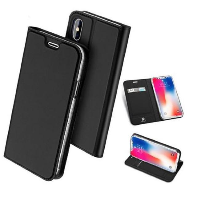ワイヤレス充電可iPhoneX ケース 手帳型 耐衝撃 黒 < 家電/AV  ワイヤレス充電可iPhoneX ケース 手帳型 耐衝撃 黒  < 家電/AVの