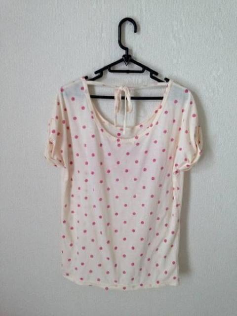 ディグレース★ドット バックリボン カットソー Tシャツ < ブランド  ディグレース★ドット バックリボン カットソー Tシャツ < ブランドの