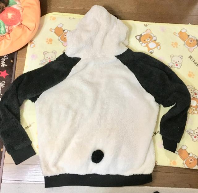 パンダ&ロゴワッペンシャギーボアプルオーバー < 女性ファッション パンダ&ロゴワッペンシャギーボアプルオーバー < 女性ファッションの