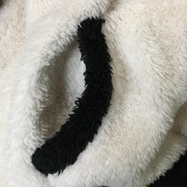 パンダ&ロゴワッペンシャギーボアプルオーバー < 女性ファッション パンダ&ロゴワッペンシャギーボアプルオーバー < 女性ファッションの