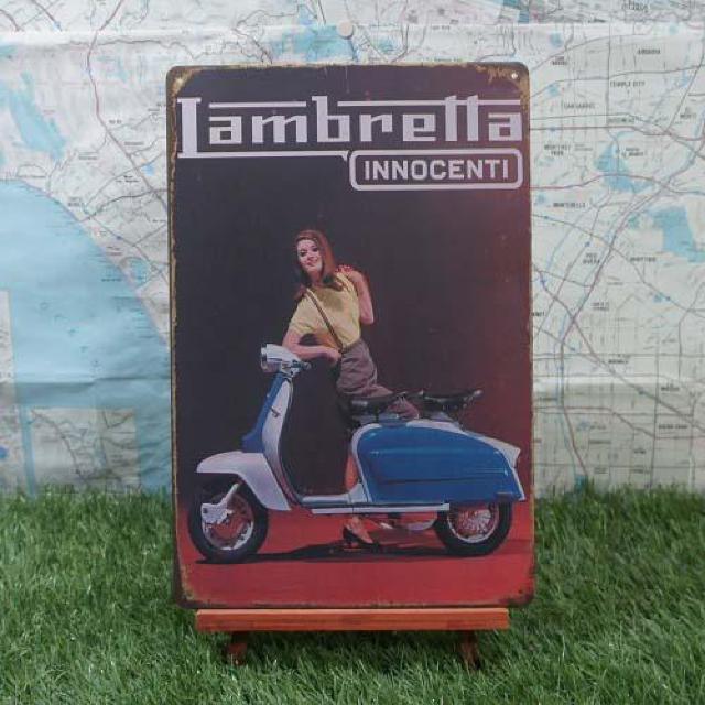 新品【ブリキ看板】Lambretta/ランブレッタ Innocenti < ホビー  新品【ブリキ看板】Lambretta/ランブレッタ Innocenti  < ホビーの