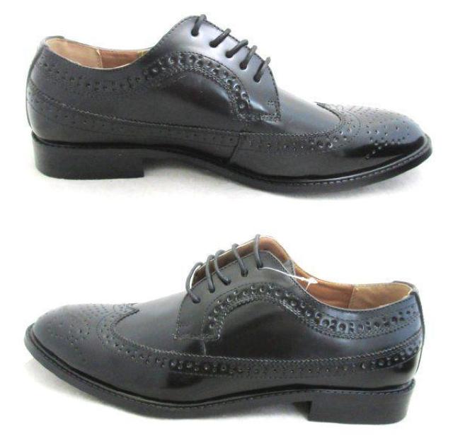 1円~C434新品LASSU&FRISSウィングチップ/メダリオン外羽根26.5a黒♂ < 男性ファッション 1円~C434新品LASSU&FRISSウィングチップ/メダリオン外羽根26.5a黒♂ < 男性ファッションの