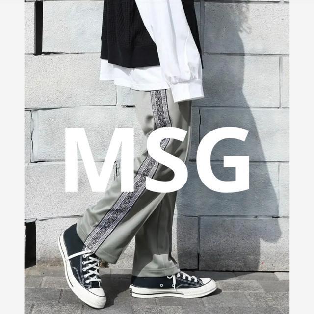【美品】【MSG / エムエスジー】 サイドラインナロートラックパンツ / S < 男性ファッション 【美品】【MSG / エムエスジー】 サイドラインナロートラックパンツ / S < 男性ファッションの