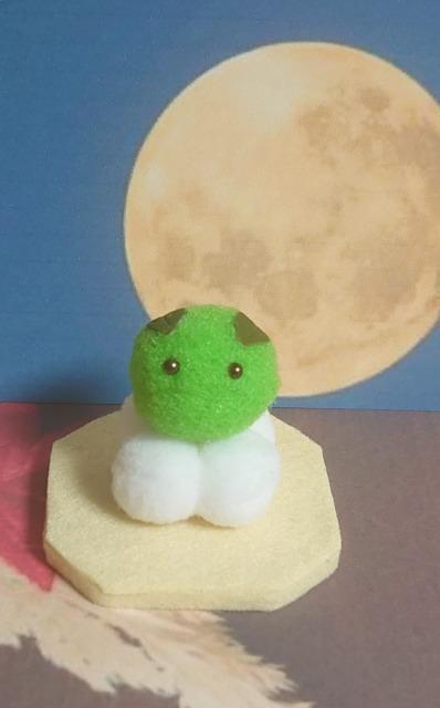 ハンドメイド♪カップ入り!ポンポン和菓子『お月見団子』草うさぎ < ペット/手芸/園芸 ハンドメイド♪カップ入り!ポンポン和菓子『お月見団子』草うさぎ < ペット/手芸/園芸の