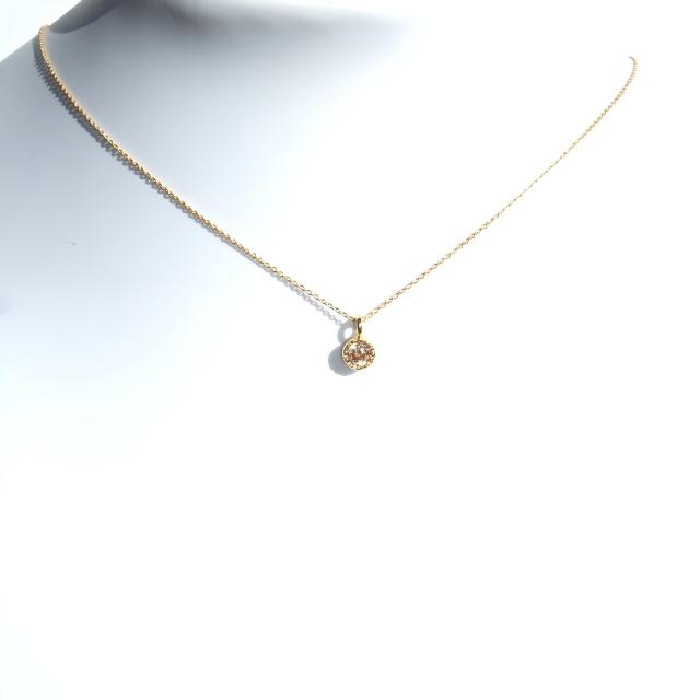 送料無料 即買い:K16GPシャンパンゴールドCZ超極細ネックレス < 女性アクセサリー/時計  送料無料 即買い:K16GPシャンパンゴールドCZ超極細ネックレス  < 女性アクセサリー/時計の