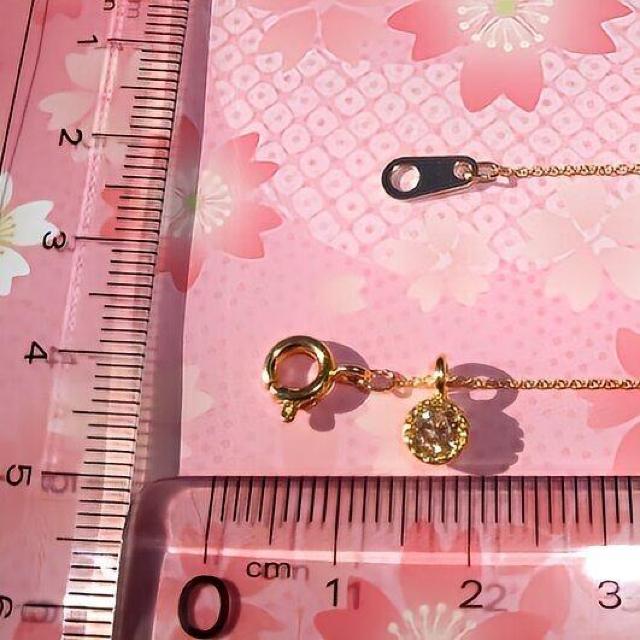 送料無料 即買い:K16GPシャンパンゴールドCZ超極細ネックレス < 女性アクセサリー/時計  送料無料 即買い:K16GPシャンパンゴールドCZ超極細ネックレス < 女性アクセサリー/時計の