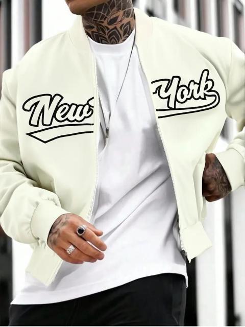超お買い得2490円★メンズ&レディース ベースボールジャケット  ニューヨーク文字入り USAサイズM(日本サイズXL相当) < 男性ファッション  超お買い得2490円★メンズ&レディース ベースボールジャケット  ニューヨーク文字入り USAサイズM(日本サイズXL相当) < 男性ファッションの