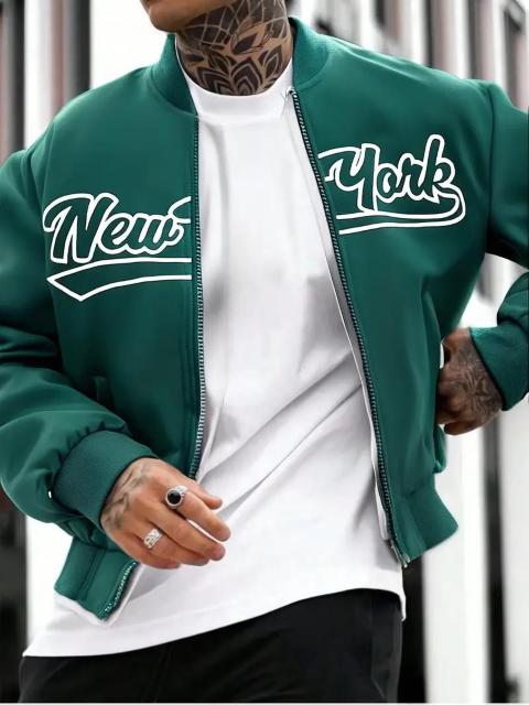 超お買い得2490円★メンズ&レディース ベースボールジャケット  ニューヨーク文字入り USAサイズM(日本サイズXL相当) < 男性ファッション  超お買い得2490円★メンズ&レディース ベースボールジャケット  ニューヨーク文字入り USAサイズM(日本サイズXL相当) < 男性ファッションの