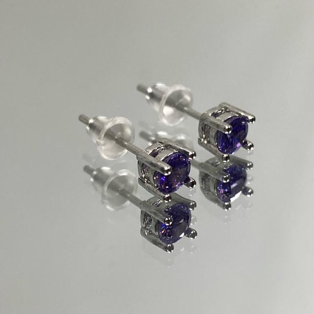 《pierce》高品質 天然石アメジスト 両耳用ピアス silver925 < 女性アクセサリー/時計  《pierce》高品質 天然石アメジスト 両耳用ピアス silver925 < 女性アクセサリー/時計の