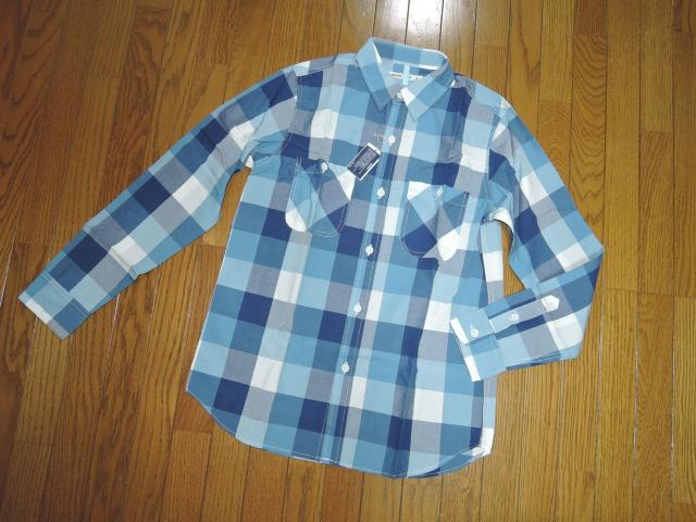 新品 ガイジンメイド GAIJIN MADE インディゴ染 チェックシャツ S 青系 長袖 薄手 ハリランHRM < ブランド 新品 ガイジンメイド GAIJIN MADE インディゴ染 チェックシャツ S 青系 長袖 薄手 ハリランHRM < ブランドの